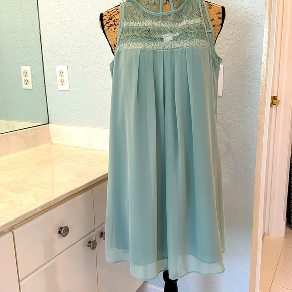 BCBGeneration Jadeite Lace Insert Sleeveless Dress - Picture 1 of 5